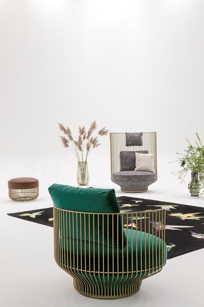 Wittmann Кресло из ткани с высокой спинкой Paradise bird sun-id-1511831 - Вид №2