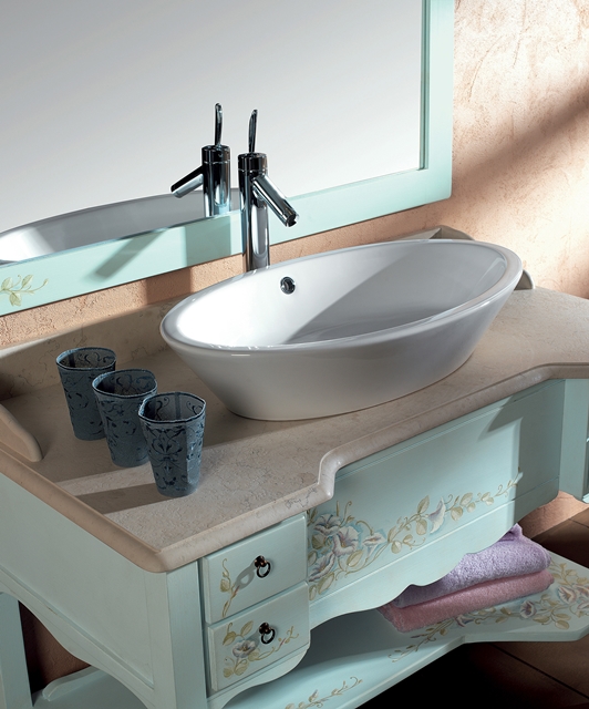 9029 Tifernoit Декорированная композиция для ванной в тонкую полоску Bagno  - Вид №2