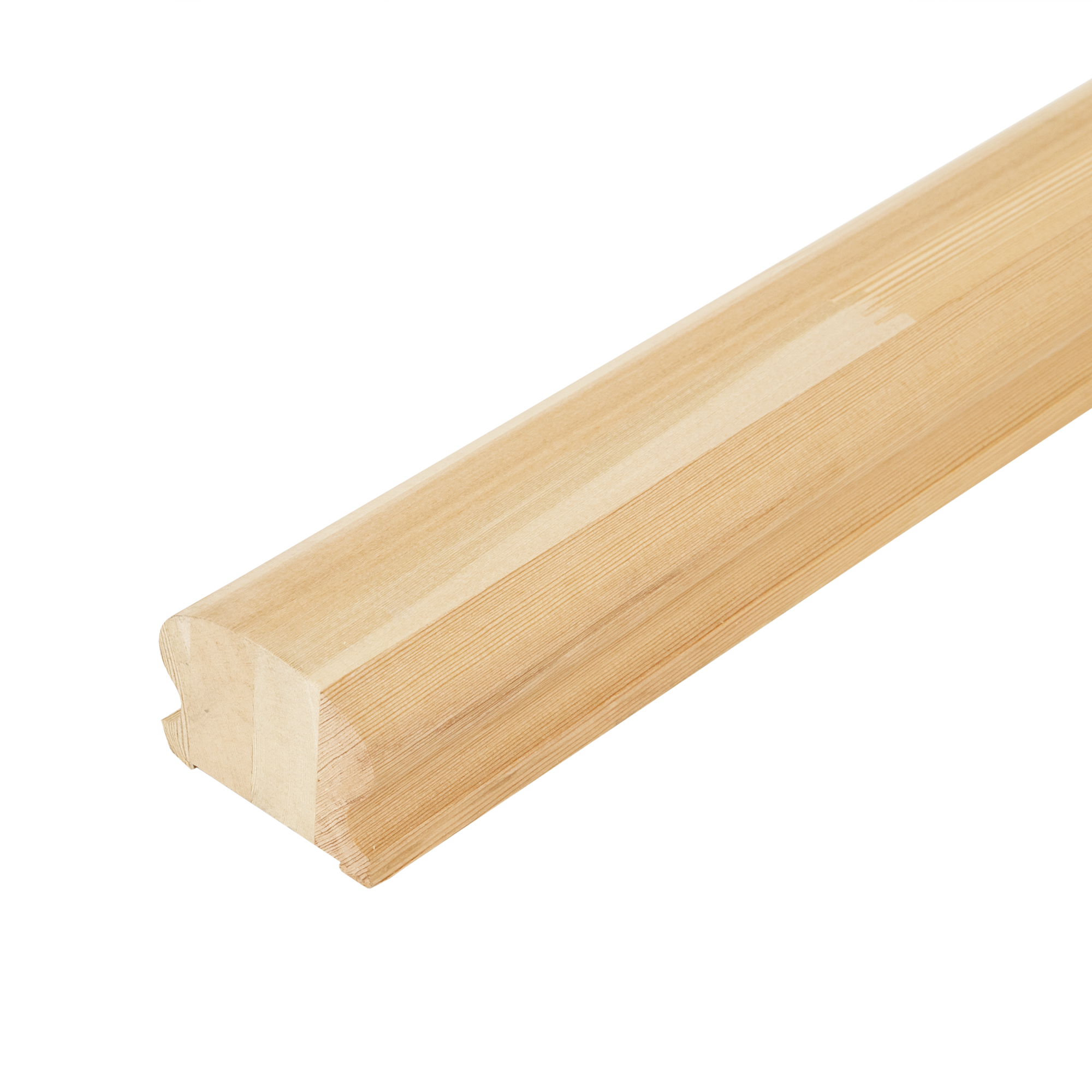 84372058 Поручень фигурный сращенный лиственница сорт Экстра 65х45х4000 мм STLM-0048798 Santreyd