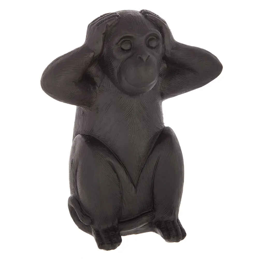 Статуэтка декоративная Atmosphera Обезьяна 40x25 см черная 3 шт. 88835543 STLM-2018677  - Вид №5