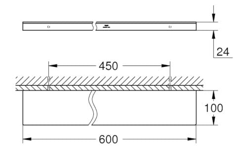 Металлическая полка для ванной комнаты Grohe Allure New ARCH-00009072 - Вид №2