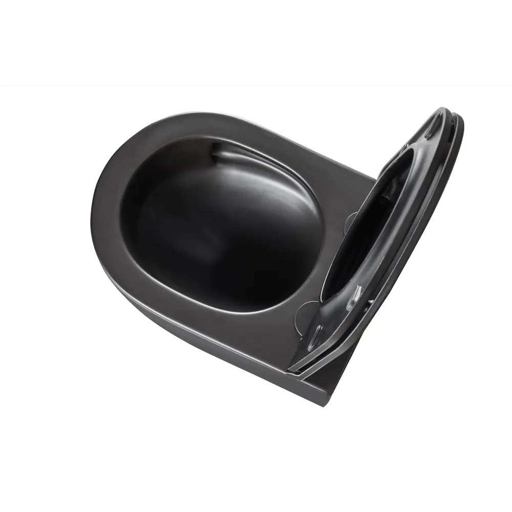 Culto Andi Pro — подвесной унитаз безободковый черный с микролифтом 89407942 STLM-1577080 - Вид №7