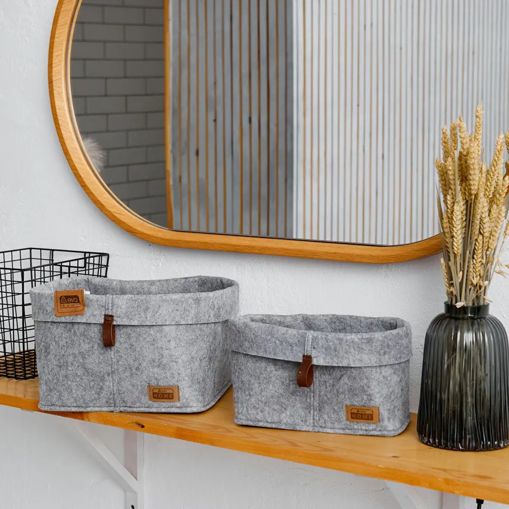 Корзинка квадратная Elegance 28x24x28 см 3 шт Santreyd нет STLM-2099322 - Вид №4