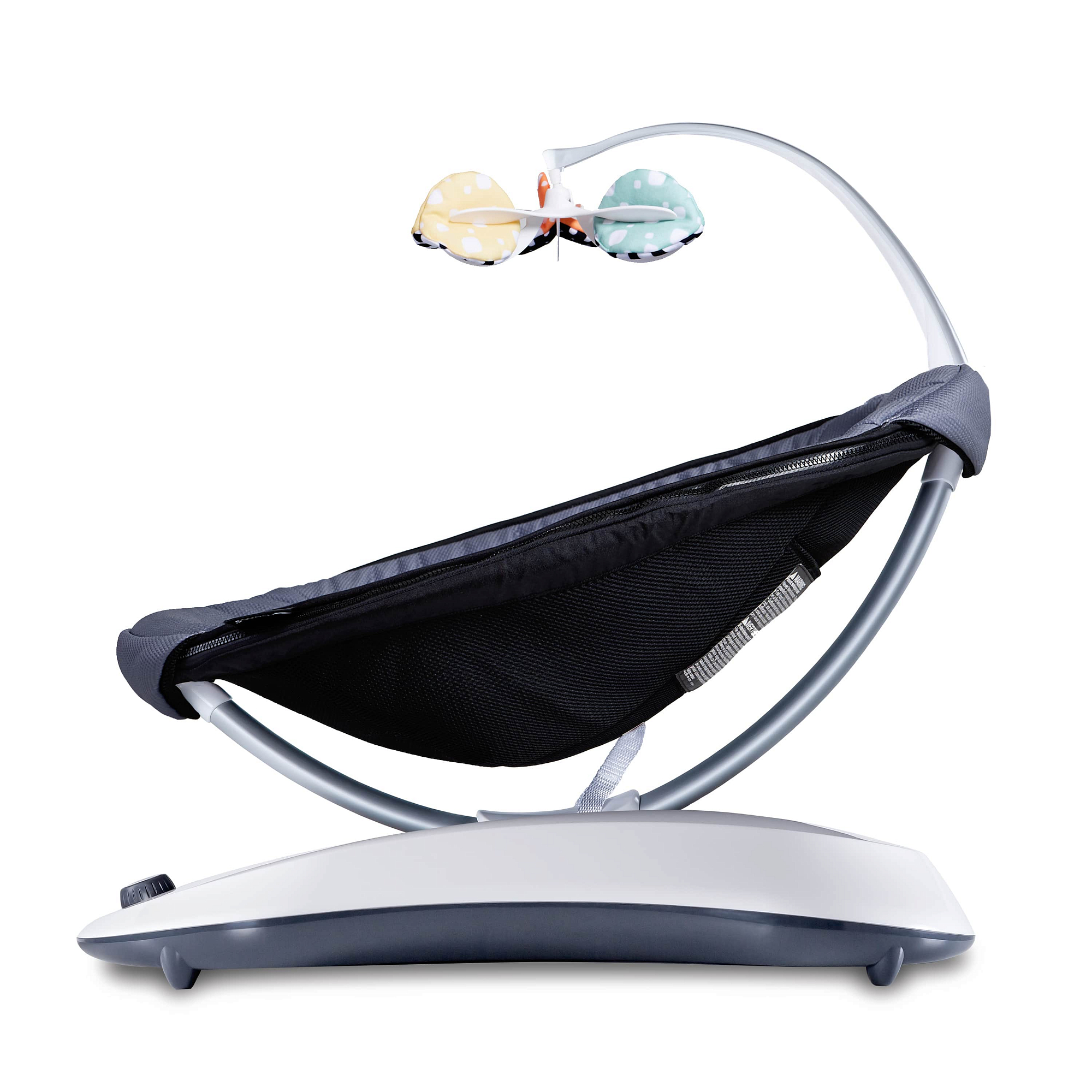 Кресло-качалка детское Рокару RockaRoo графитовый меш 4MOMS  322511 Черный Santreyd  - Вид №4