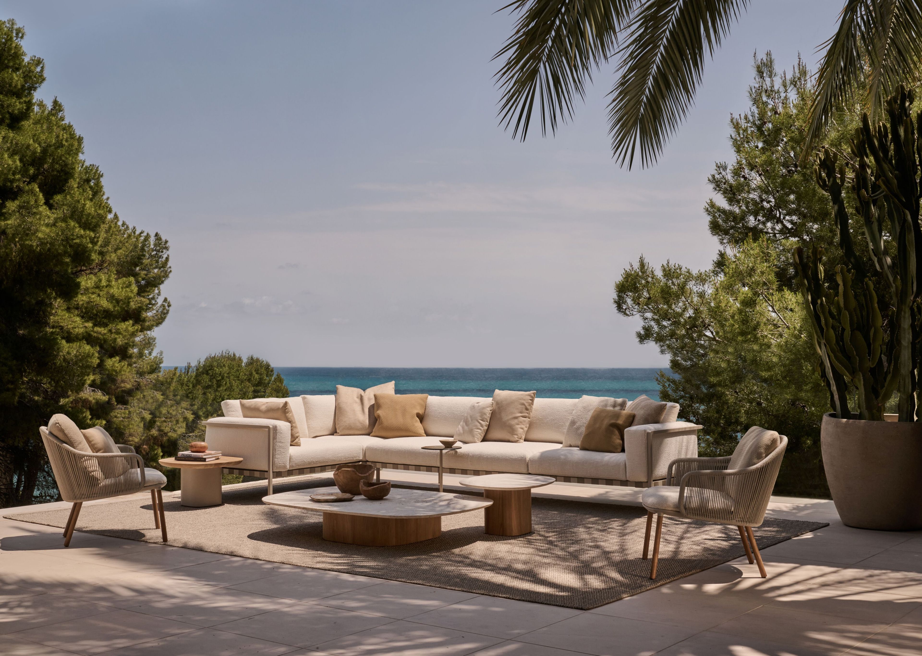 Алюминиевый садовый столик Ø 48 см TRIBÙ море ARCH-00122856 - Вид №6