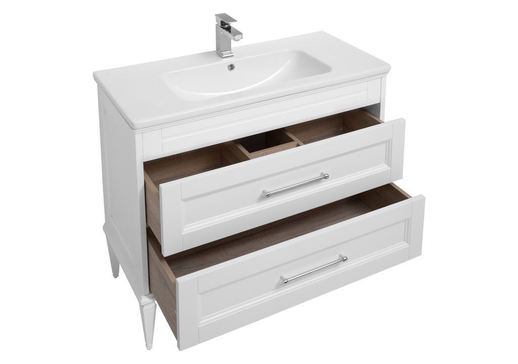 Мебель для ванной Aquanet Бостон М 100 белый 00210628 - Вид №3