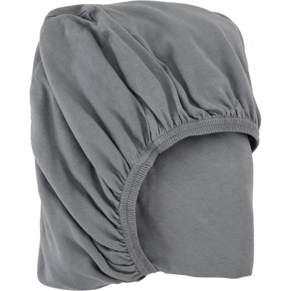 Простыня 140x200 см трикотаж на резинке серый Santreyd STLM-2005063