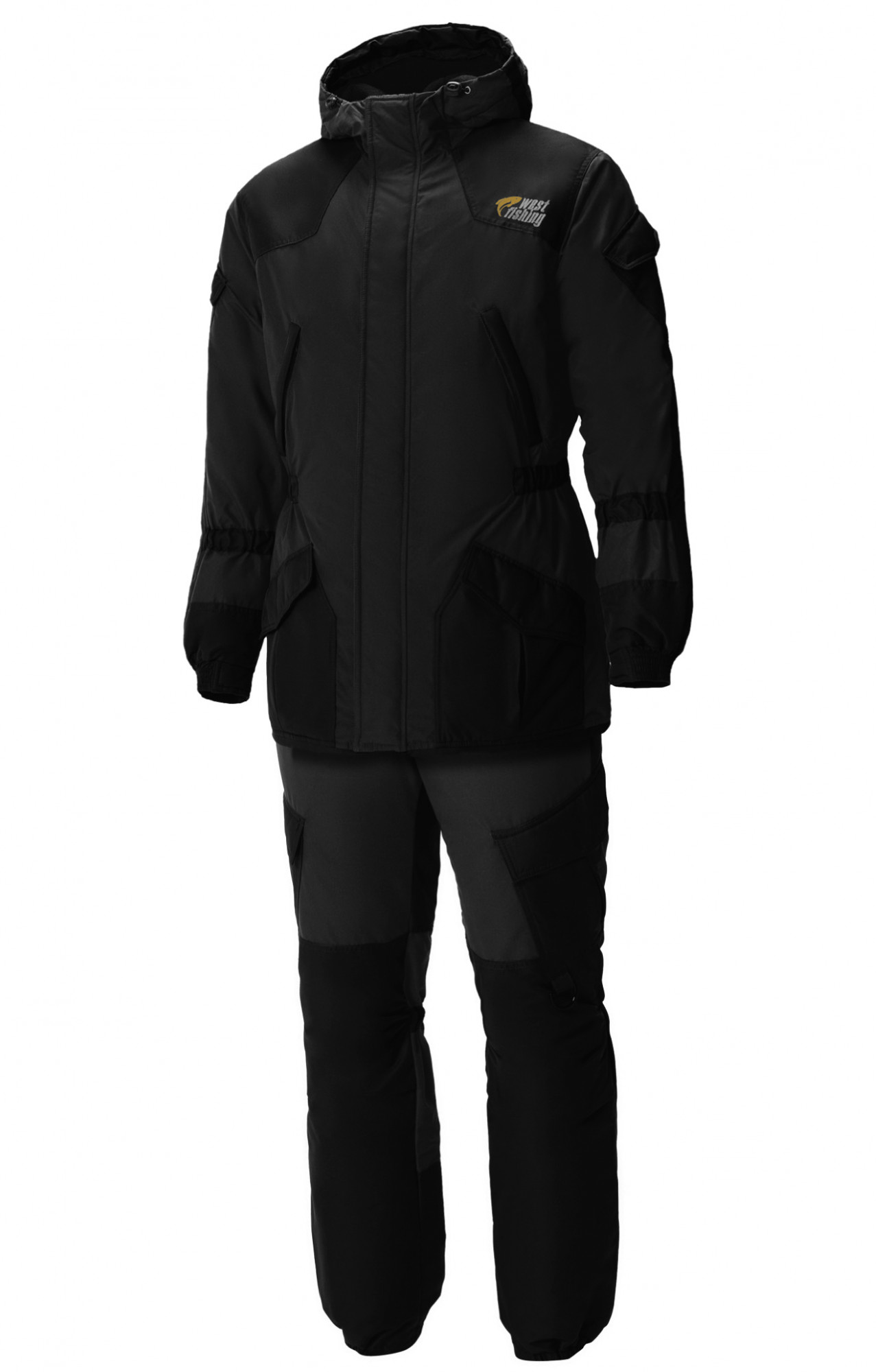 5039452 Костюм  утепленный черный West Fishing  Зимняя спецодежда Santreyd 