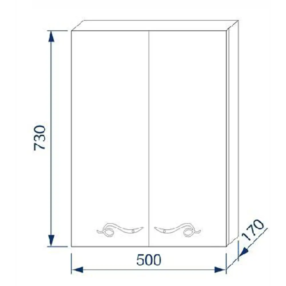 Шкаф подвесной «Венеция», 50 см Santreyd STLM-2070724 - Вид №3