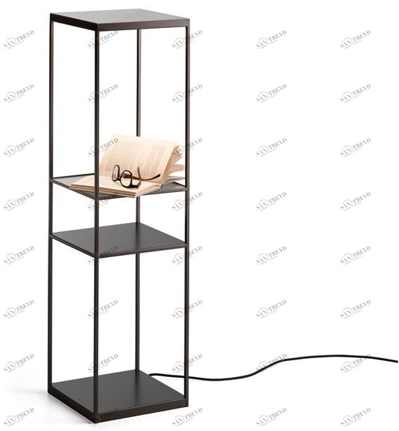 Ronda Design Торшер Led из крашеного металла с полкой sun-id-1411306