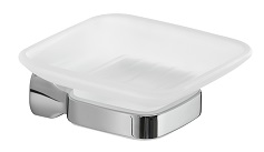 ST11(13) Gedy G-Stelvio, настенная стеклянная мыльница, цвет хром 