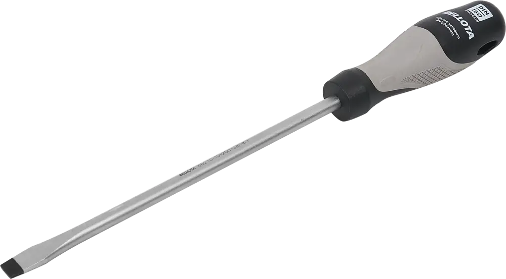Прямая отвертка Bellota SL10 с антискользящей рукояткой 200 мм 87100214