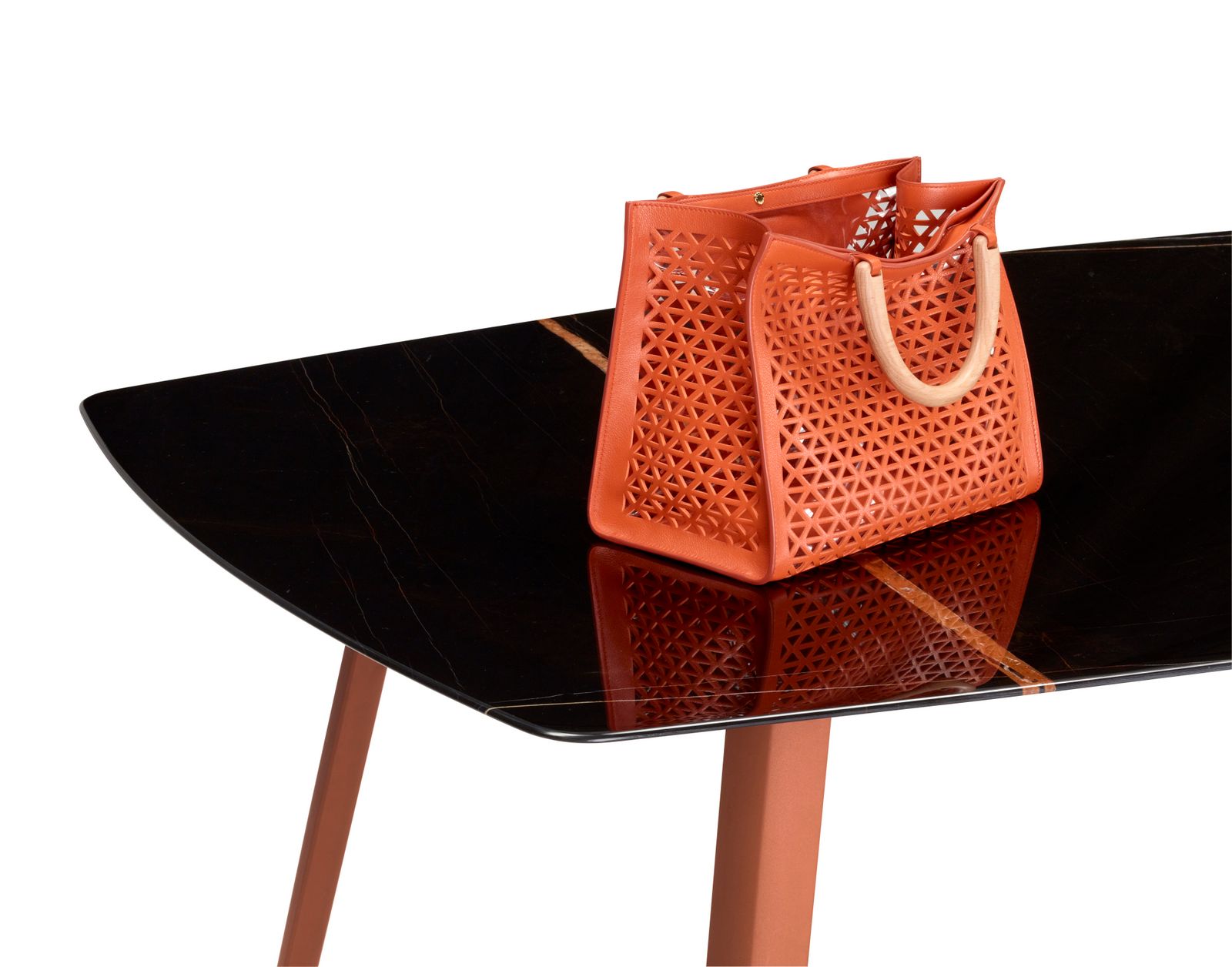 Шестигранный стол из алюминия и мрамора S-CAB Squid ARCH-00064504 - Вид №1