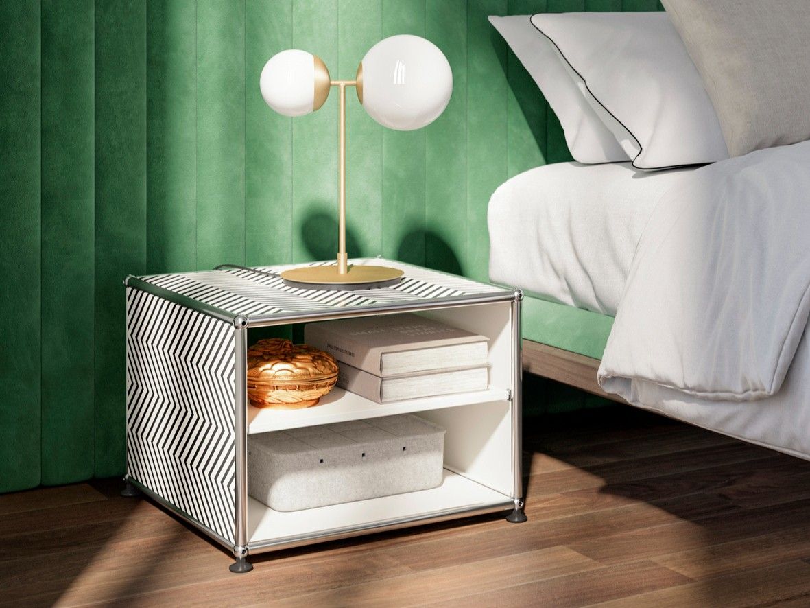 Металлический журнальный столик / прикроватный столик USM ZIGZAG ARCH-00136787