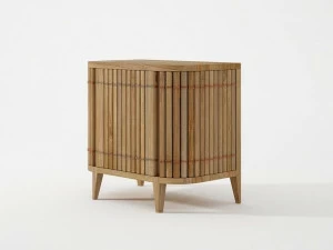 KARPENTER Прикроватная тумбочка из тика Koppar Kp04 - t