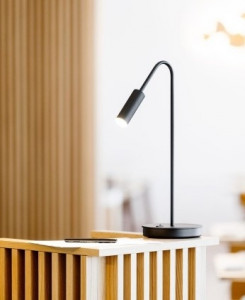 086326 Настольная лампа черная Estiluz Volta