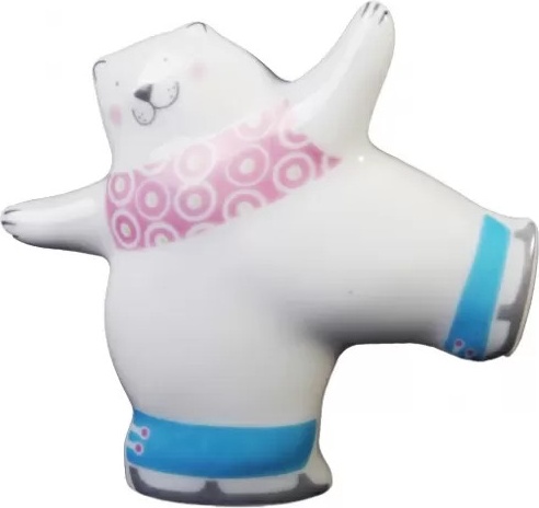 10560245 Императорский фарфоровый завод Скульптура "Кот-фигурист" Твёрдый фарфор 