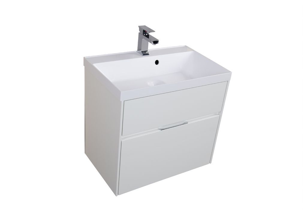 Тумба под раковину Aquanet Латина 70 белый (2 ящика) sun-id-270561 - Вид №3