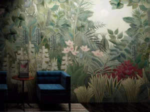 GLAMORA Тропические виниловые обои Paysage