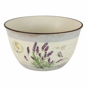 Салатник керамический белый с сиреневым большой "Лаванда" ANNA LAFARG LF CERAMICS ЛАВАНДА 00-3946952 Белый;фиолетовый