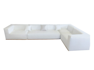 Угловой диван из шерсти на 6 мест и более