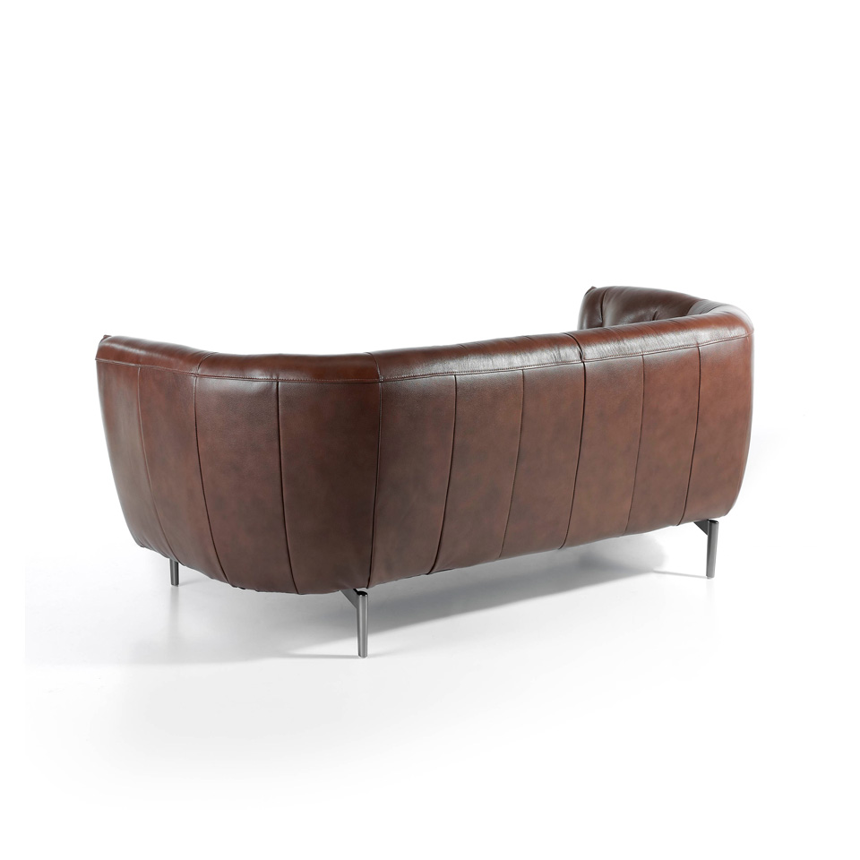 073965 Диван кожаный 2-х местный -2P Angel Cerda KF022  - Вид №4