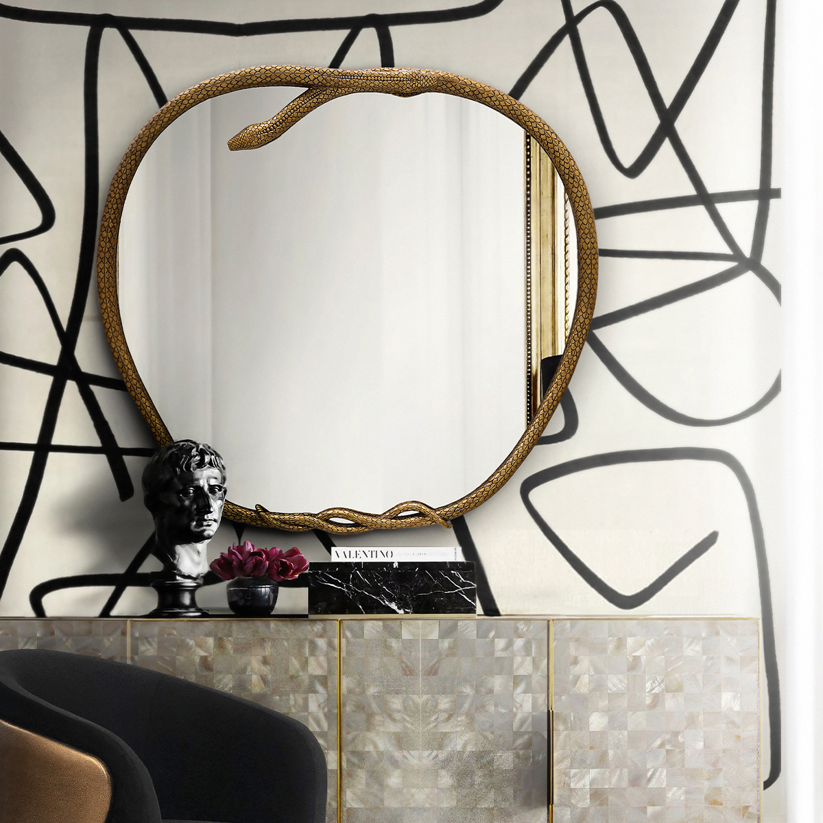 Зеркала Serpentine II Mirror Covethouse KOKET  - Вид №1