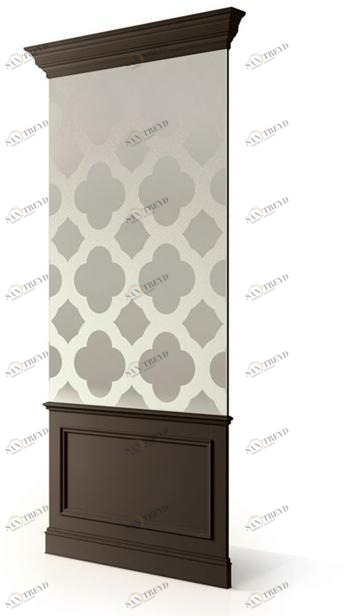 Carpanese Home Деревянная вагонка с зеркальным стеклом Heritage 6051