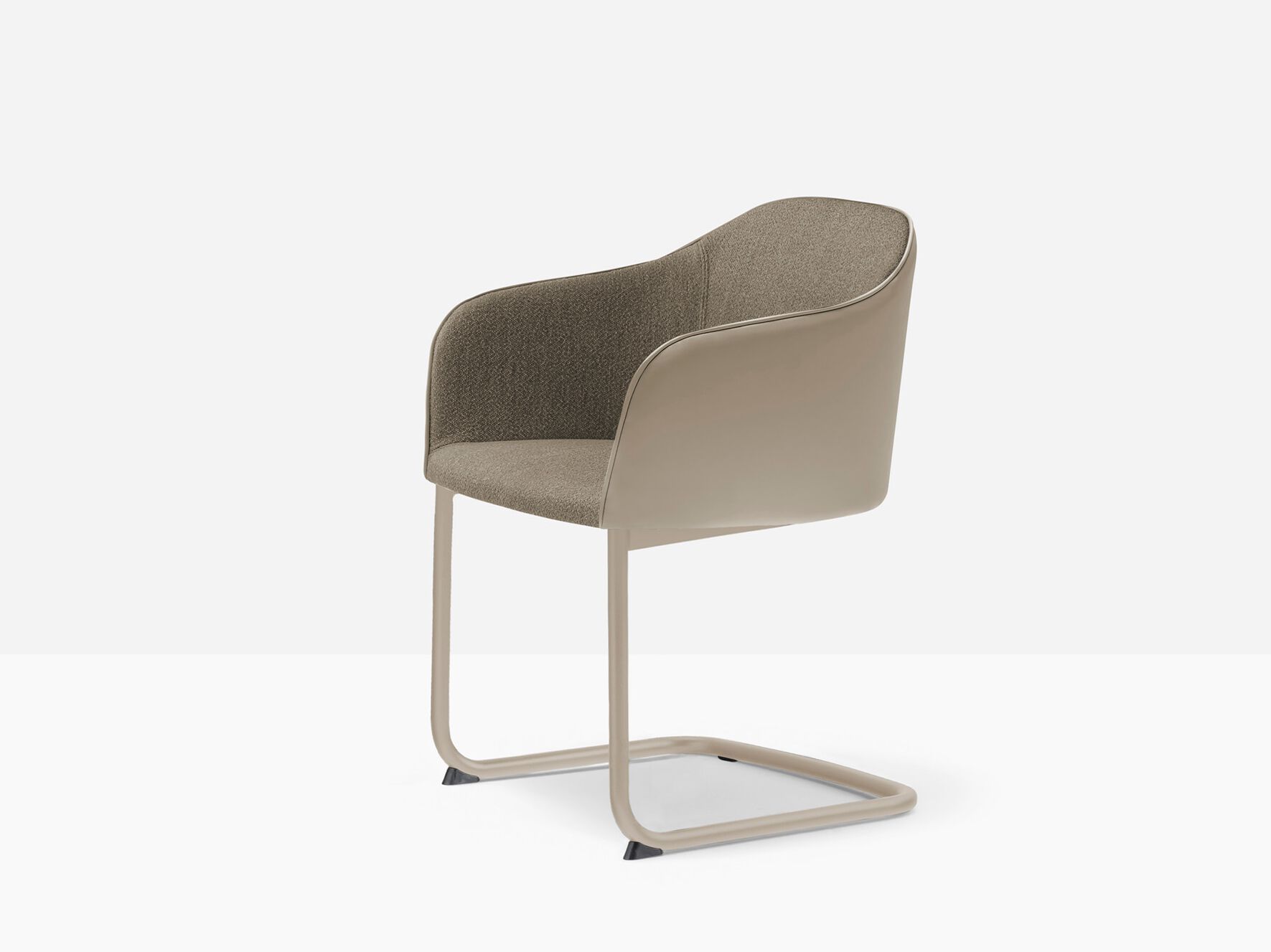 Мягкий консольный стул с подлокотниками Pedrali Laja ARCH-00066215 - Вид №3