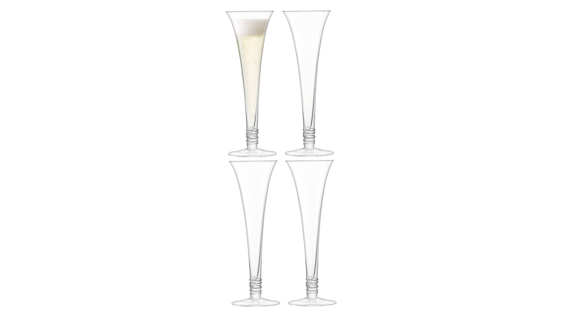 10656260 LSA International Набор фужеров для шампанского LSA International, "Prosecco", 140мл, 4шт. Стекло  - Вид №1