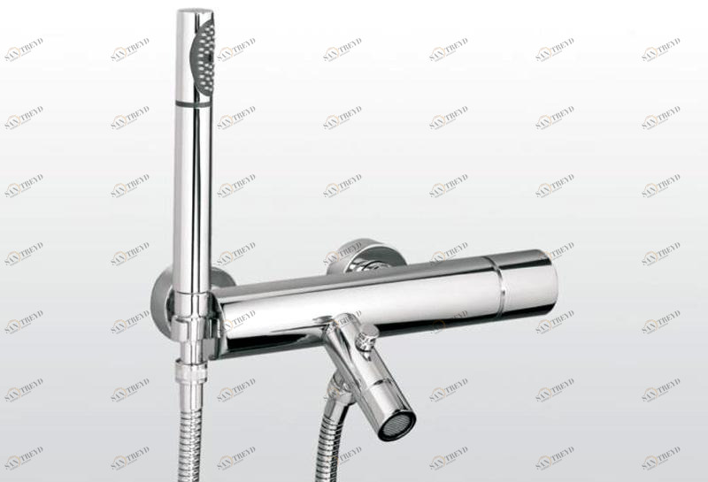 RUBINETTERIE STELLA Смеситель для ванны настенный с ручным душем Bamboo sun-id-1451920