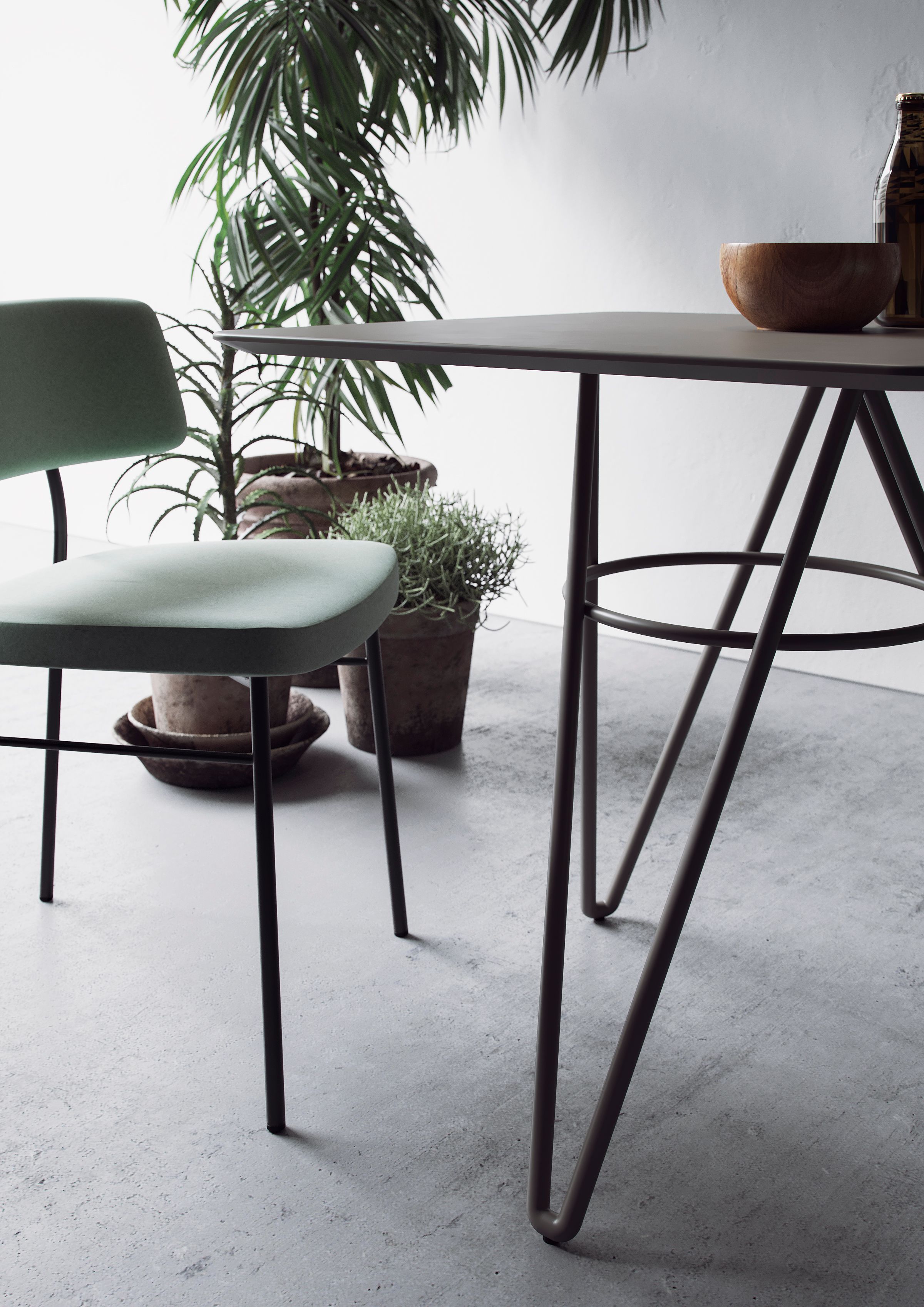 Круглый металлический стол для контракта TrabA' Self ARCH-00049403 - Вид №2