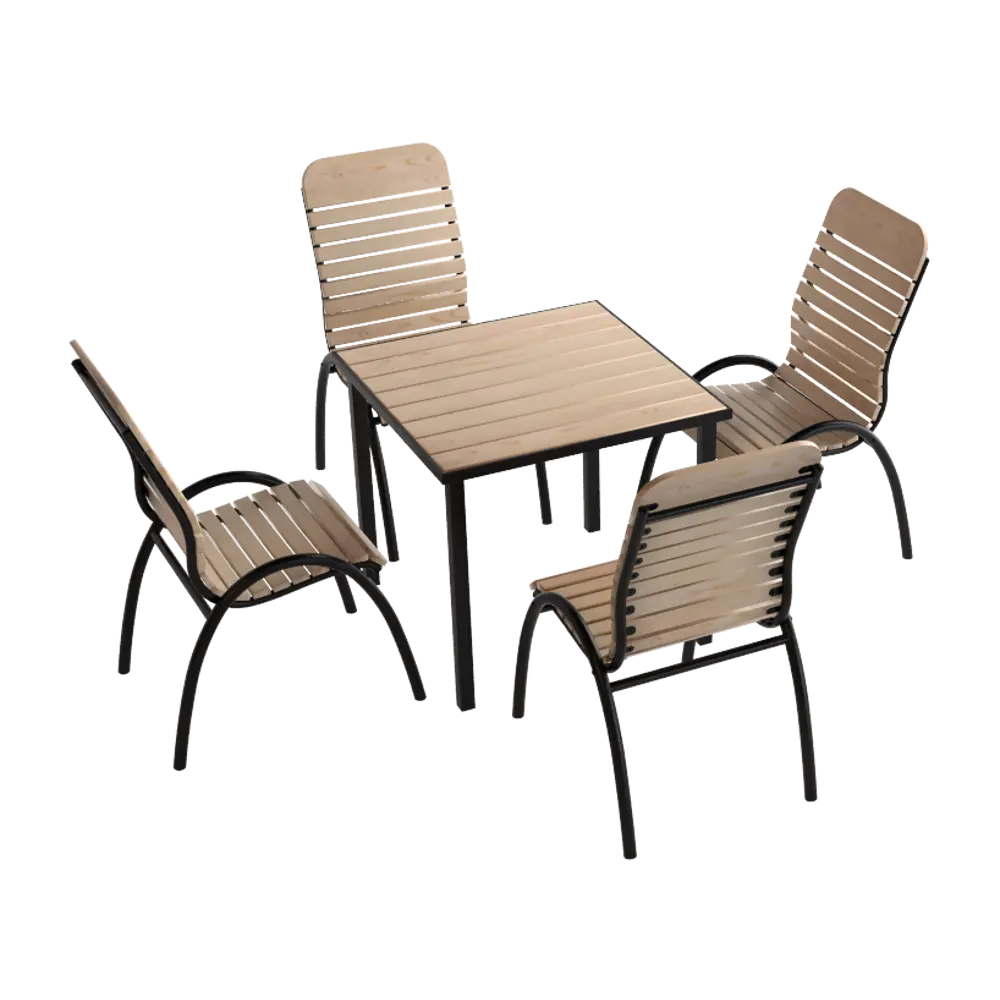 Комплект садовой мебели «Ара» 1 стол и 4 стула Santreyd STLM-2083640