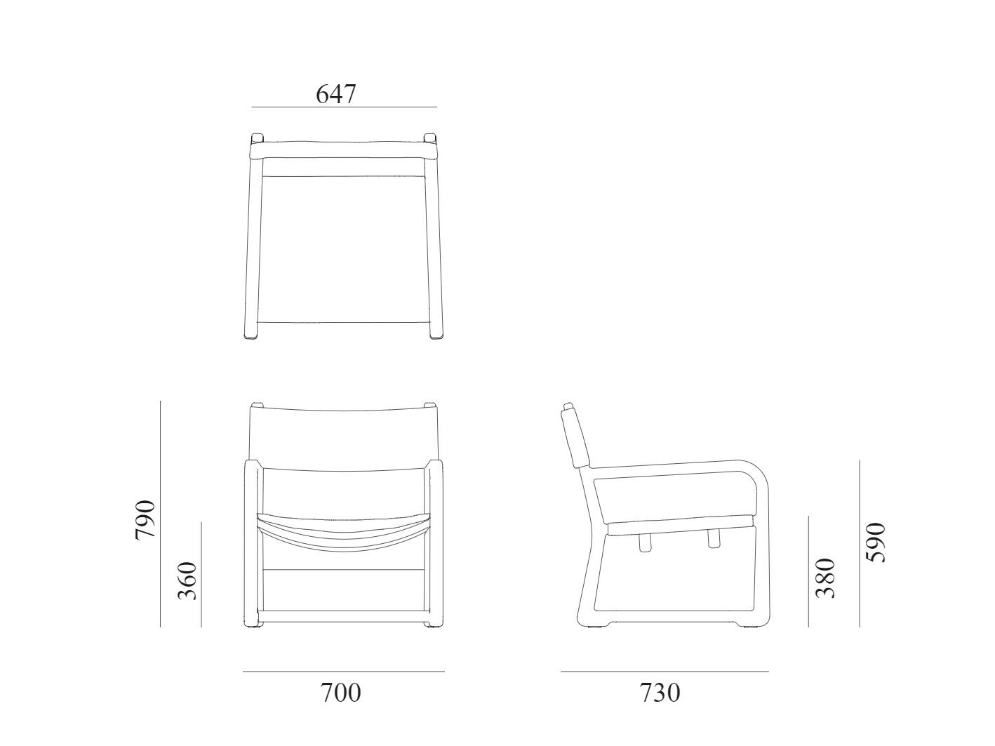 Садовое кресло из красного дерева и ткани с подлокотниками Exteta Loro Piana Interiors, The Delight Chairs by Exteta ARCH-00038048 - Вид №24