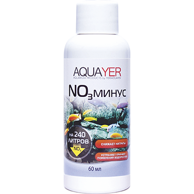 ПР0056038 Кондиционер для воды NO3 минус 60мл AQUAYER 