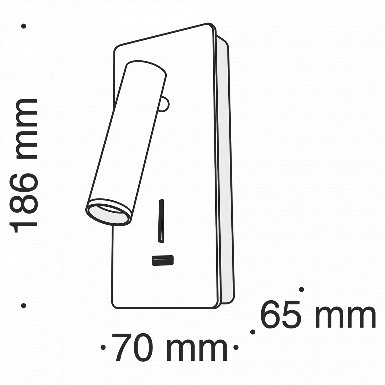 Бра настенное черное Mirax C041 TECHNICAL CEILING & WALL 00-3957383 Черный  - Вид №2