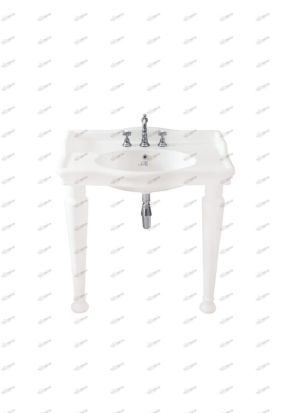 GH101049 Напольная раковина стоящая овальная Gentry Home Coventry