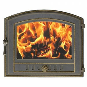 Дверка каминная Везувий 224 (бронза)