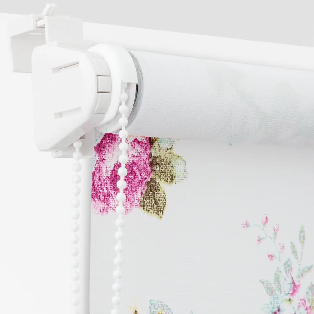 Штора рулонная «Цветы», 40х160 см, цвет белый Santreyd Шарм STLM-2125070 - Вид №1