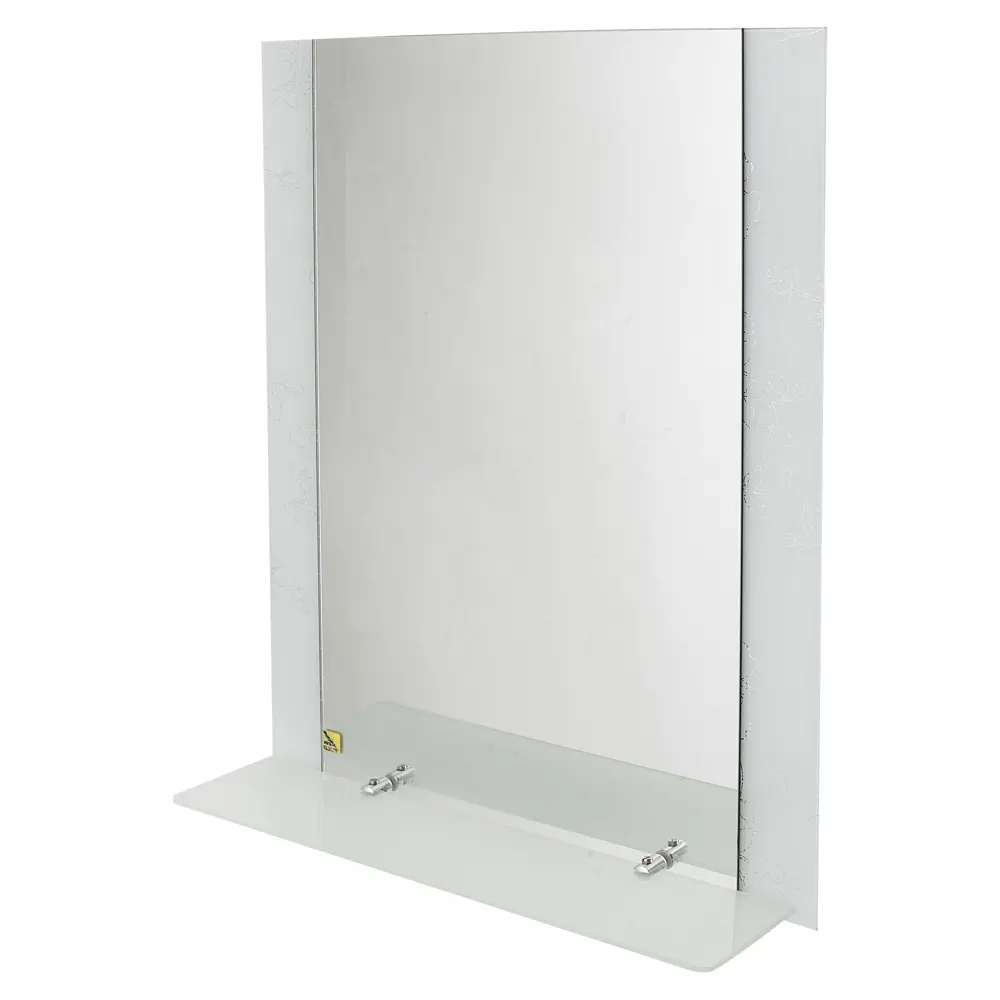 Зеркало с полкой, цветы на белом фоне, 53х67 см Santreyd Без серии STLM-2167194