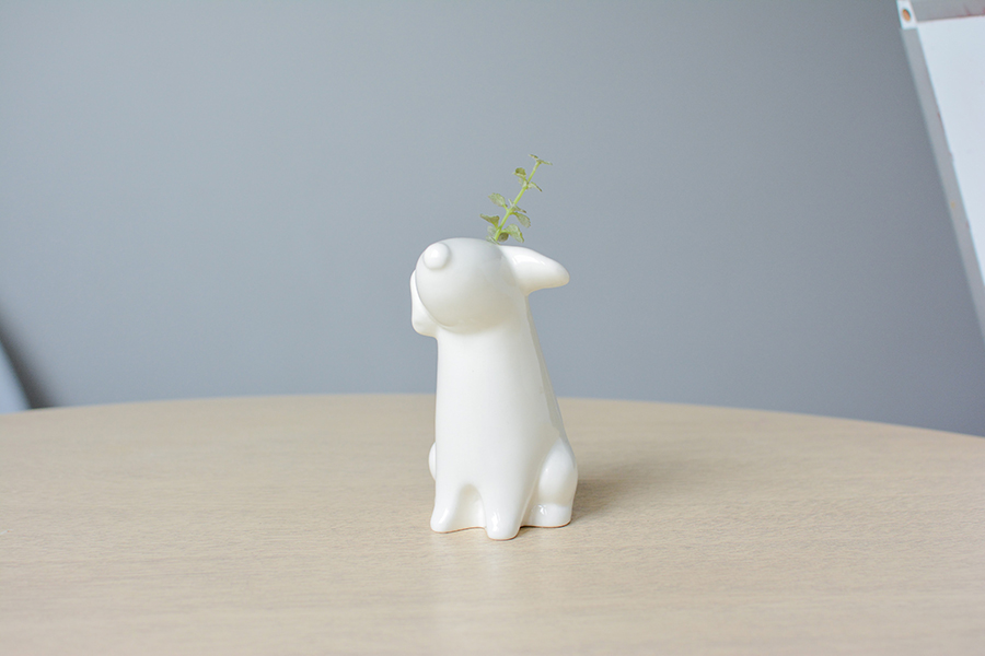 Ваза белая собачка "Бобик" ЭКОЧЕЛОВЕКИ - 00-3871311 Белый  - Вид №6