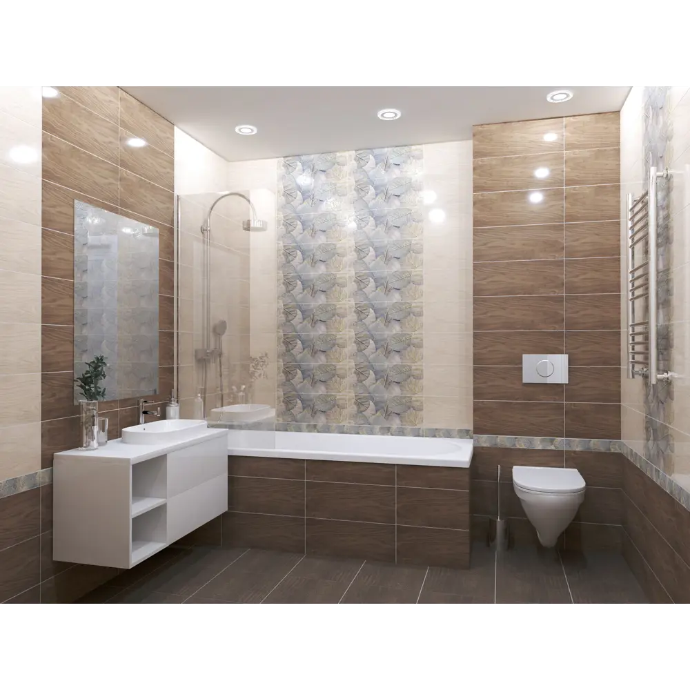 Плитка напольная Azori Avellano/Albero 42x42 см 1.23 м² цвет коричневый AVELLANO / ALBERO STLM-2167765 - Вид №4