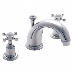 Traditional bathrooms Смеситель для умывальника CROSSHEAD на 3 отверстия Pr3701/bn