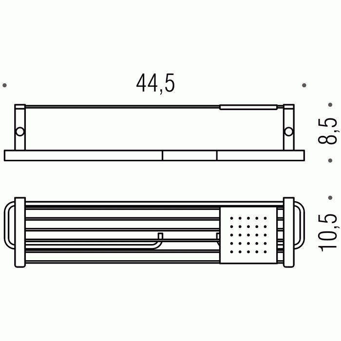 W4276.DX W4276D Полочка с держателями туалетной бумаги и полотенца COLOMBO TIME Colombo Design - Вид №1