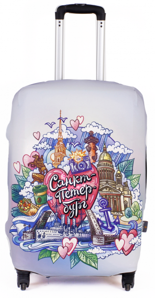 ECO Санкт-Петербург XL Чехол для чемодана большой Fancy Armor ECO - Вид №1