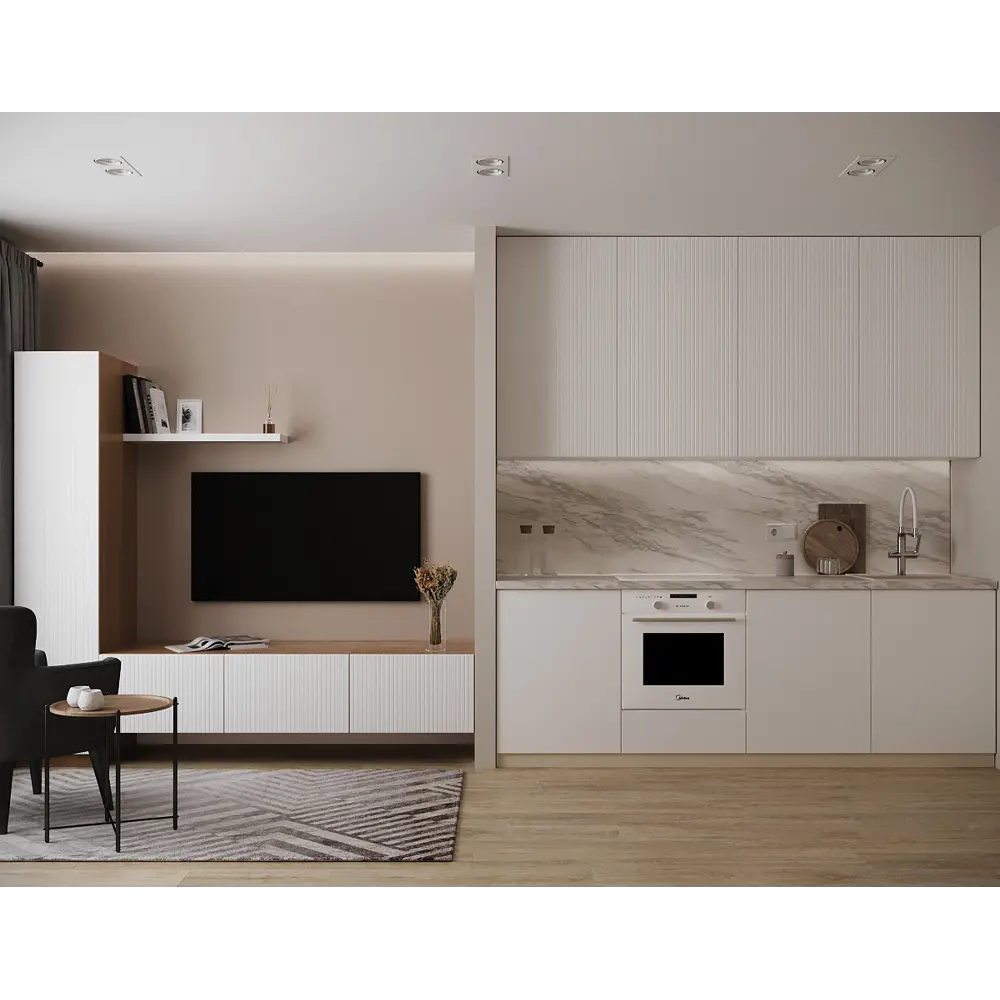 Фасад кухонный DELINIA ID София белый матовый 14.7×76.5 см 82010120 STLM-0017215 - Вид №16