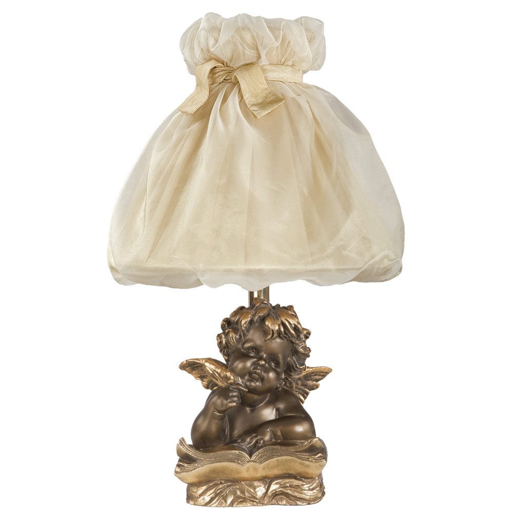 32089,34001 Настольная лампа Ангел Поэт Бронза Мадлен Жемчуг BOGACHO 4627138210918, 4627138150795