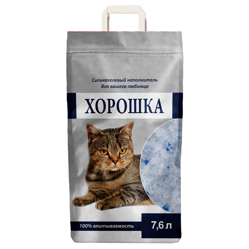 ПР0060043 Наполнитель для кошачьего туалета силикагелевый 7,6л ХОРОШКА 