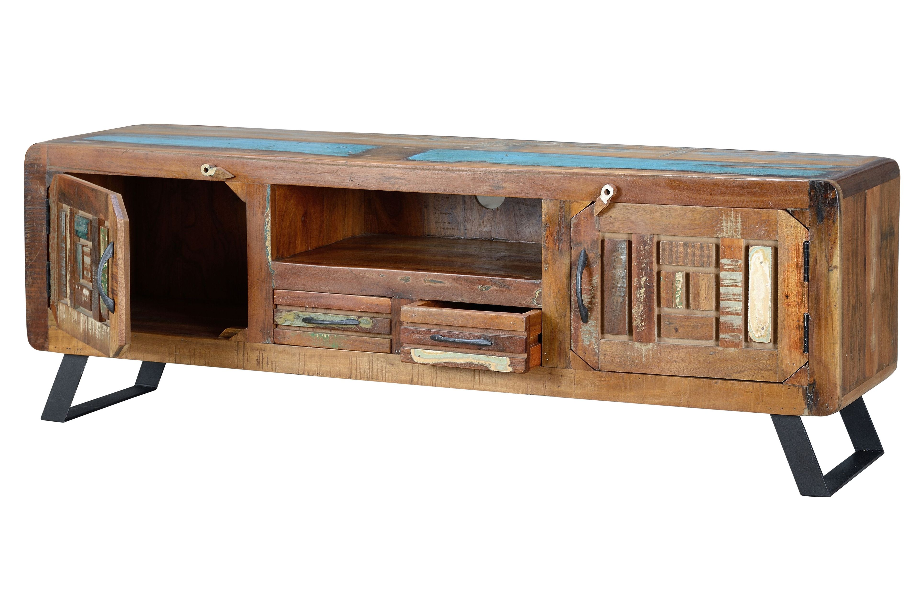 Деревянный низкий ТВ-шкаф Giner y Colomer Хайдарабад ARCH-00152604 - Вид №2