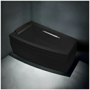 Ванна с рамой чёрная Gruppo treesse Blanque 1690 SXVTLV1661C